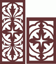 Wooden Divider Seamless Screen Panel For Laser Cut Free Vector File