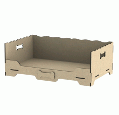 Wooden Dog Bed Pet Supplies For Laser Cut Free Vector File