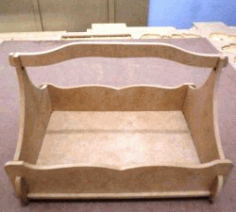 Wooden Fruit Basket For Laser Cut Cnc Free DXF File