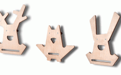 Wooden Hangers For Laser Cut Free Vector File