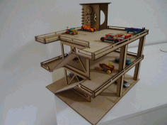 Wooden House Wooden Car Garage Templates Free DXF File