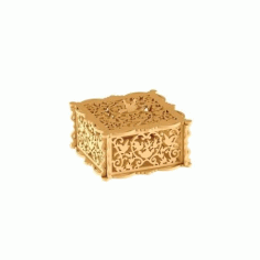 Wooden Jewelry Box Laser Cut Free DXF File, Free Vectors File