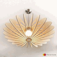 Wooden Lamp Shade Interior Furniture Free DXF File