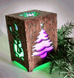 Wooden Lights Texture For Laser Cut Cnc Free DXF File