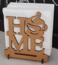 Wooden Napkin Holder For Laser Cutting Free Vector File, Free Vectors File