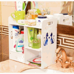 Wooden Organizer Shelf Free DXF File