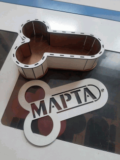 Wooden Packaging Box For 8 March Laser Cut Free Vector File