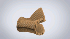 Wooden Parametric Chair Free Vector File