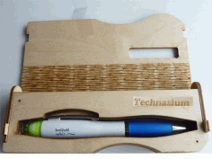 Wooden Pen Gift Box Case Laser Cut Free Vector File