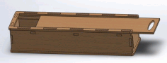 Wooden Pencil Box Case For Kids Laser Cut Free Vector File