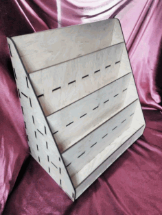 Wooden Postcard Stand For Laser Cutting Free Vector File