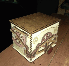 Wooden Safe Box Free DXF File