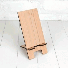 Wooden Smartphone Stand Cnc Laser Cut Free Vector File