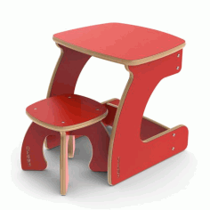 Wooden Table Chair Laser Cut Free Vector File