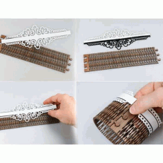 Wooden Table Napkin Rings Holder Laser Cutting Free Vector File