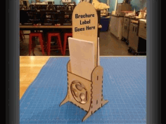 Wooden Tissue Paper Stand Napkin Holder Brochure Stand Laser Cutting Free DXF File
