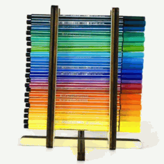 Wooden Unique Pen Holder Stand For Kids Pencil Holder Organizer Laser Cut Free Vector File