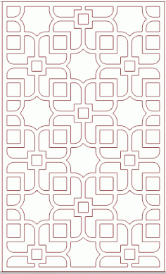 x2 Panel Decor Free DXF File