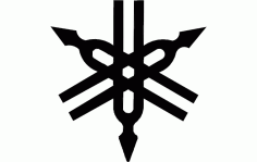 Yamaha Logo Art Free DXF File