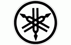 Yamaha Logo Circle Free DXF File
