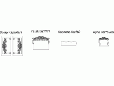 Yatak Odas Free DXF File