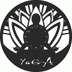 Yoga Clock Free DXF File