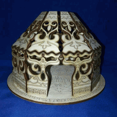 Yurta 13 Sm 3mm For Laser Cut Free Vector File