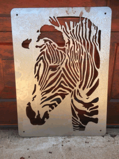 Zebra Laser Cut Free DXF File