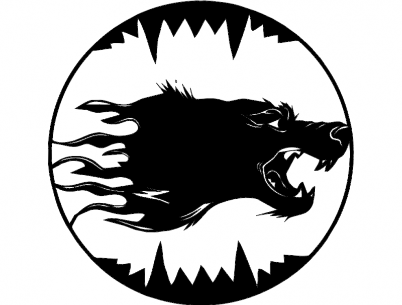бык (Bull) Free DXF File