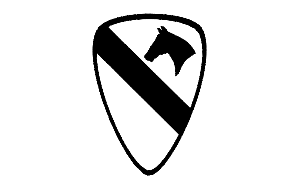 1st Calvary Logo Free DXF File