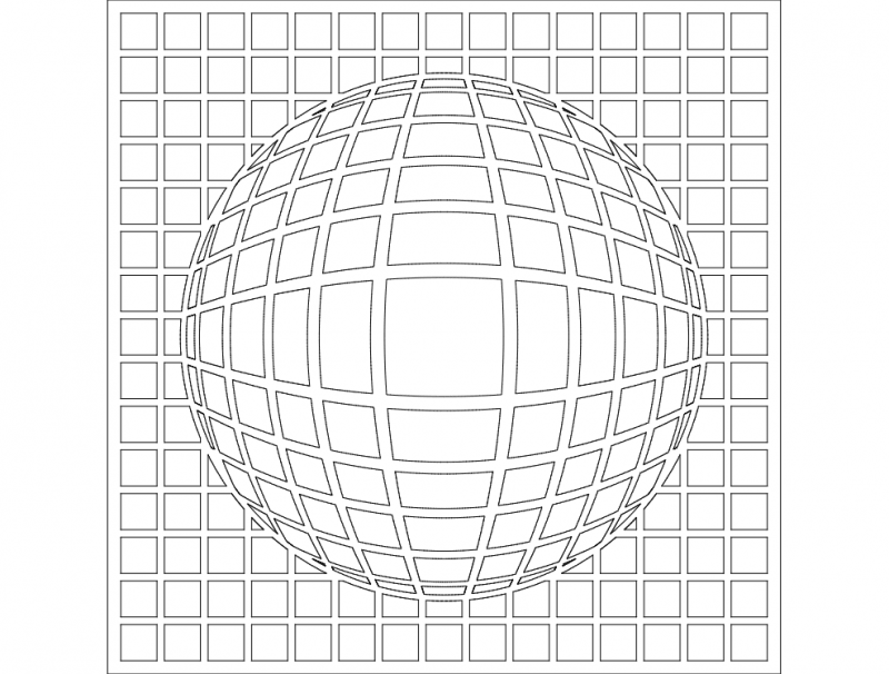 3d G Bekli Kare Free DXF File