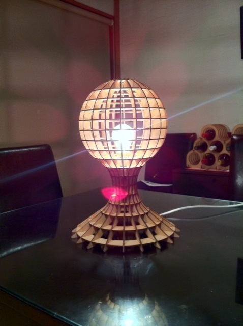 3d Puzzle Lamp Free DXF File