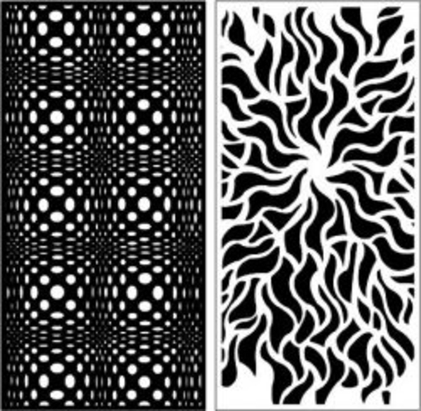 3d Textured Partitions And Lightning Bolts For Laser Cut Cnc Free DXF File