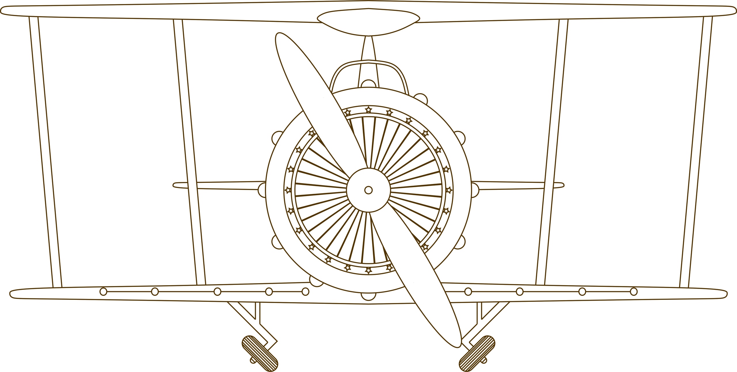 Airplane Clock Free DXF File