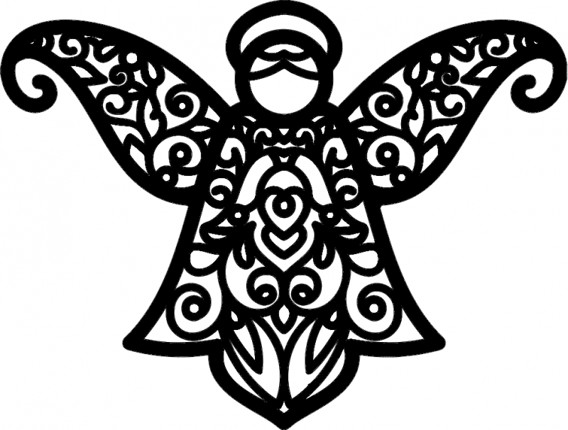 Angel Pattern Free DXF File