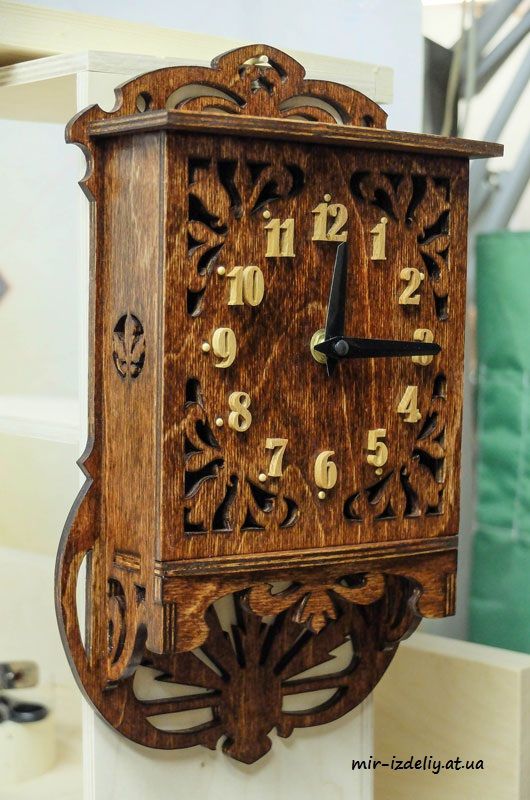 Antique Scroll Saw Pattern Wall Clock Laser Cut Free Vector File