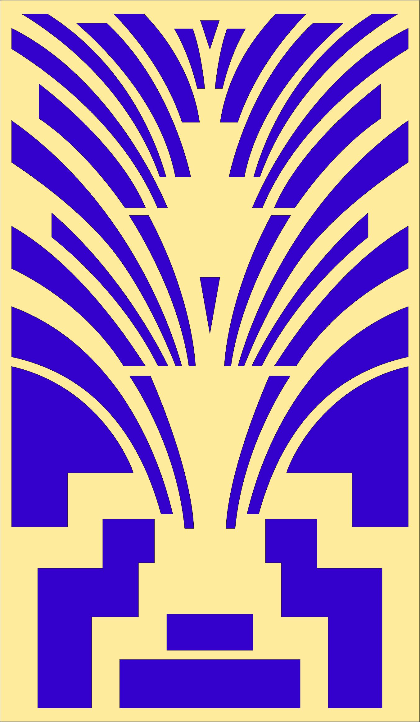Arc Shaped Curves Separator For Laser Cutting Free DXF File