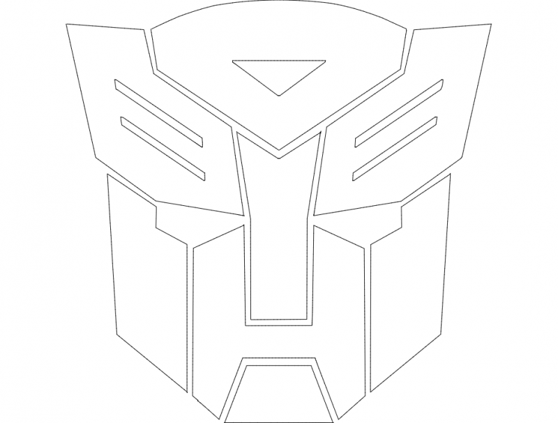 Autobot Logo Free DXF File