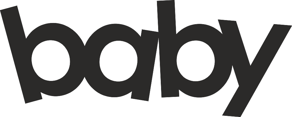 Baby Name Vector Logo Free DXF File