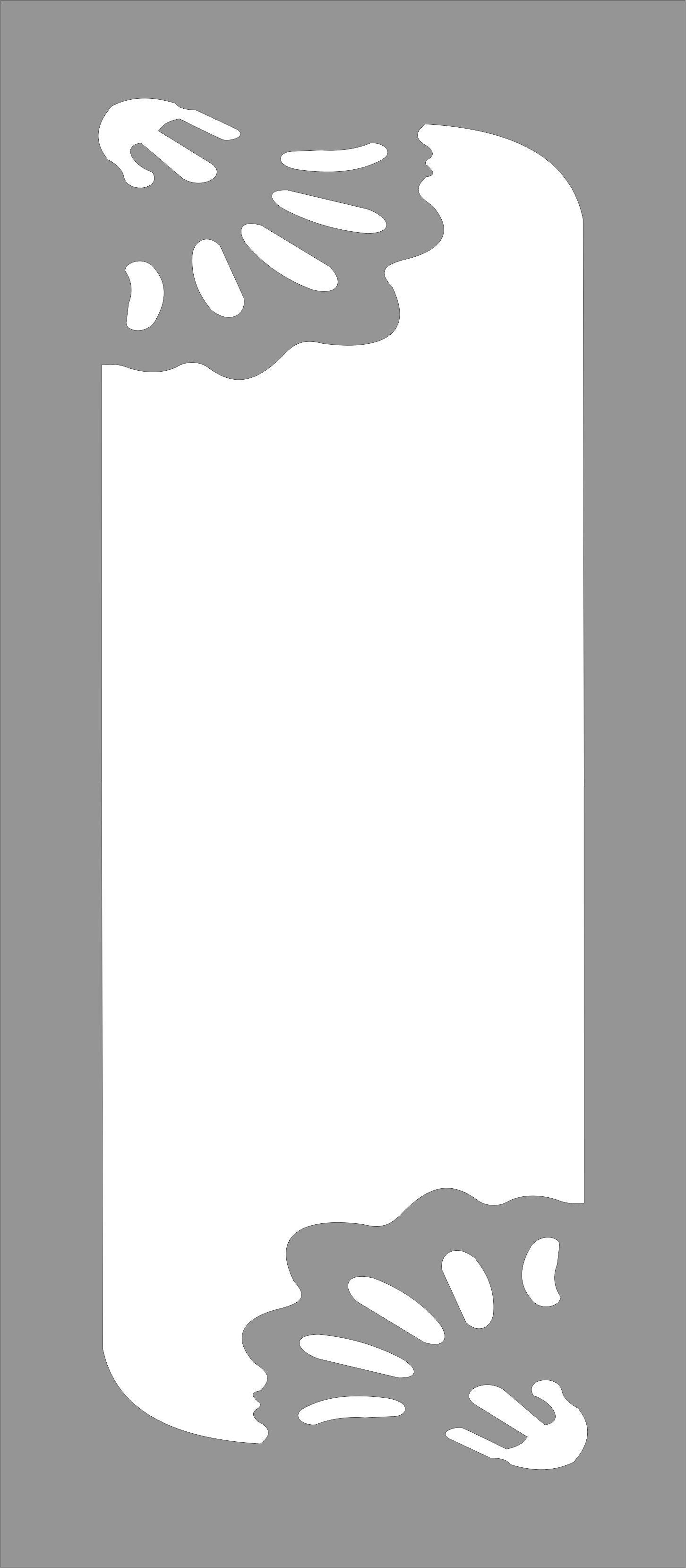 Baffle Screen Design For Laser Cutting Free DXF File