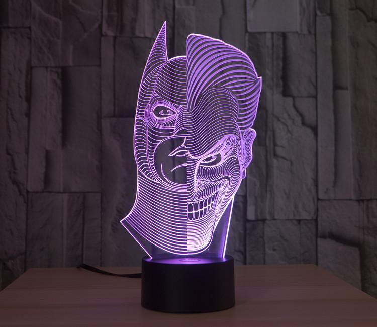 Batman Joker 3d Lamp Vector Model Template Free DXF File