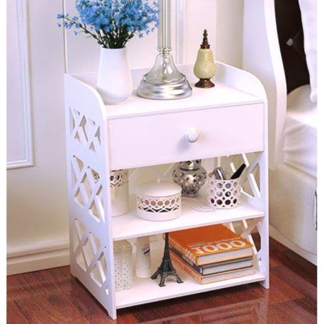 Bedside Wooden Shelf Drawer Free DXF File