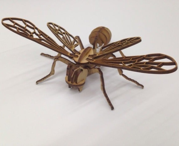 Bee 3d Puzzle 3mm For Laser Cut Free DXF File