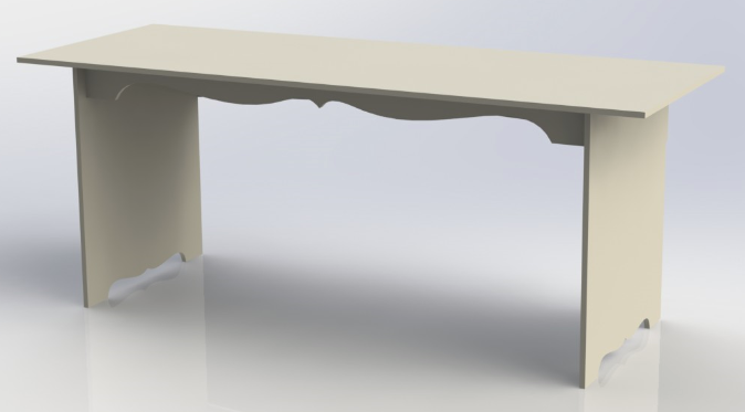 Bench Or Table Style Free DXF File