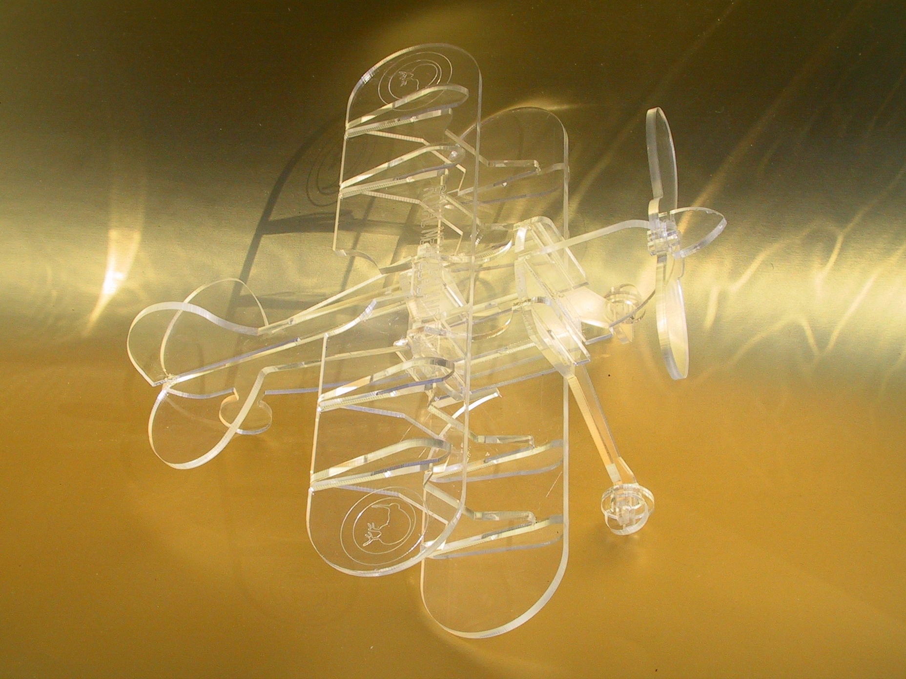 Biplane 3d Puzzle Free DXF File