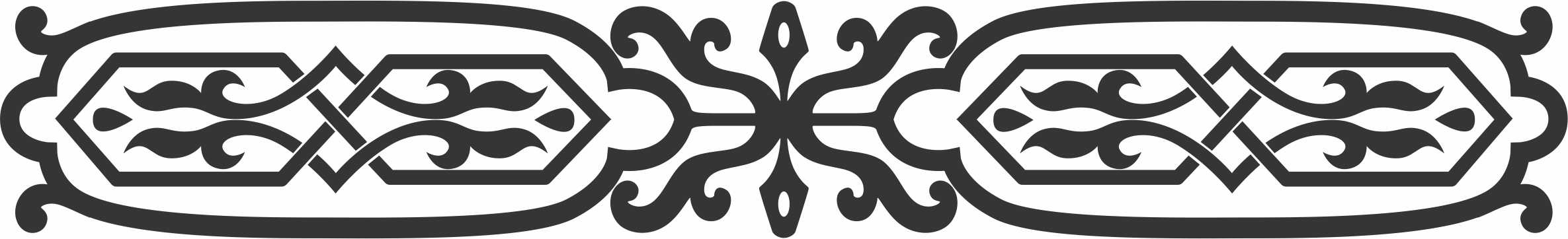 Border Design Screen Pattern Free DXF File