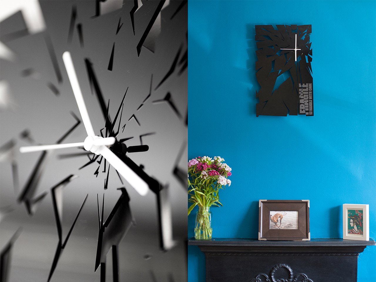 Broken Dial Wall Clock Free Vector File