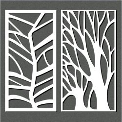 Butterfly Shaped Tree For Laser Cut Cnc Free DXF File
