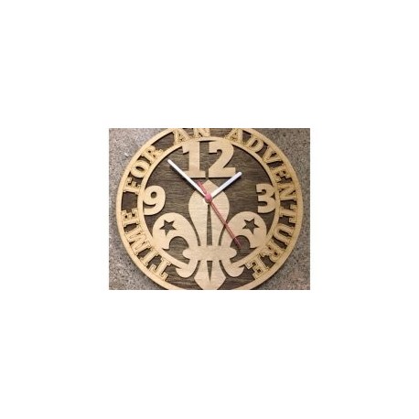 Cadre Horloge Scoute Clock Free DXF File