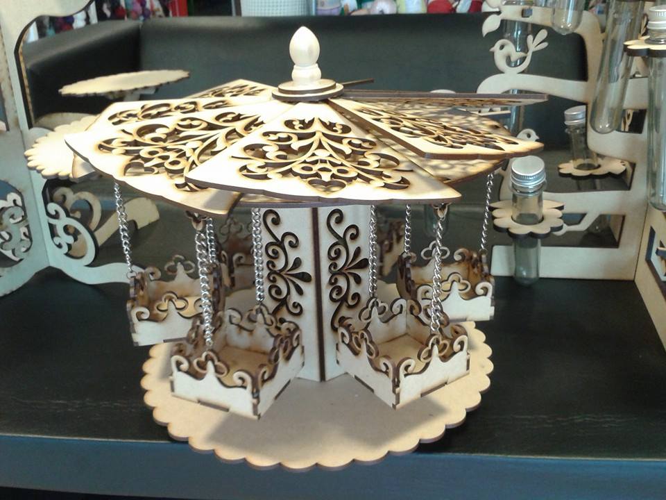 Carousel For Laser Cut Free Vector File